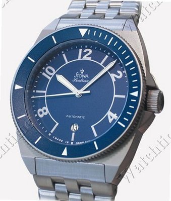 Stowa Sportuhren Seatime blue LuB Steel band