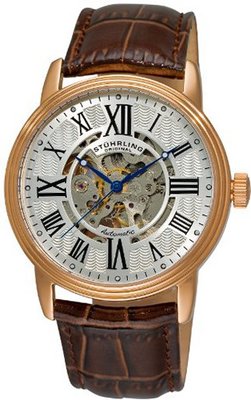 Stuhrling Original 1077.3345K2 Classic Delphi Venezia Automatic Skeleton Brown
