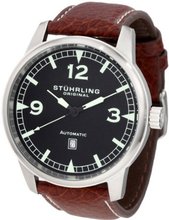 Stuhrling Original 129XL.3315K1 Aviator Tuskegee Warhawk Automatic Date Black