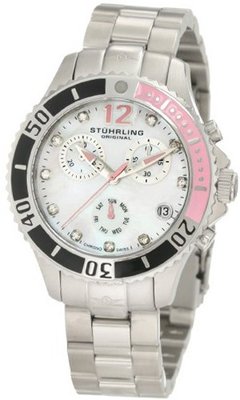 Stuhrling Original 162CR.11217 Nautical Regatta Mother of Pearl and Diamond Pink