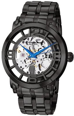 Stuhrling Original 165B2B.335B1 Classic Winchester 44 Elite Automatic Skeleton Black IP