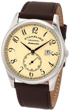 Stuhrling Original 171B.3315K77 "Classic Cuvette" Stainless Steel and Leather Automatic