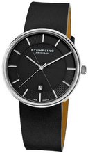 Stuhrling Original 244.33151 Classic Ascot Fairmount Swiss Quartz Date Ultra Slim Black