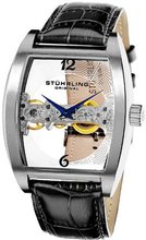 Stuhrling Original 303.33152 Leisure Millennia Ravine Mechanical Skeleton Silver Tone