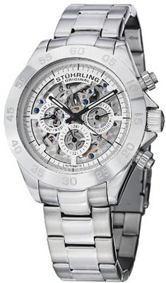 Stuhrling Original 487.01 Symphony Elite Automatic Skeleton Multifunction Stainless Steel