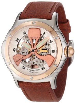 Stuhrling Original 4AT.332534 Champion Alpine Automatic Skeleton Rose Tone