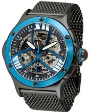 Stuhrling Original 4ATB.332L951 Champion Alpine Automatic Skeleton Black Mesh Strap