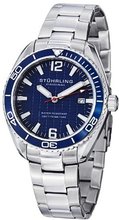 Stuhrling Original 515.03 "Aquadiver Regatta Endeavor" Swiss Quartz Date Blue Dial Stainless Steel Dress