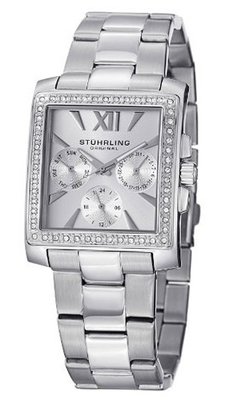 Stuhrling Original 540.01 Regent "Victoria" Stainless Steel and Swarovski Crystal