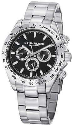 Stuhrling Original 564.02 "Concorse Raceway" Stainless Steel Bracelet