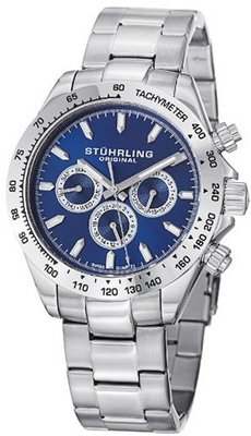 Stuhrling Original 564.03 "Concorso Raceway" Stainless Steel Bracelet