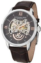 Stuhrling Original 574.03 "Aristocrat Executive II" Automatic Skeleton Grey Dial Dress