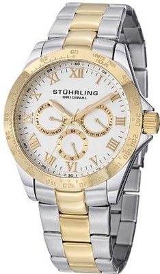 Stuhrling Original 774G.01 Symphony Regent "Regal" 23k Yellow Gold Plating and Stainless Steel Two-Tone