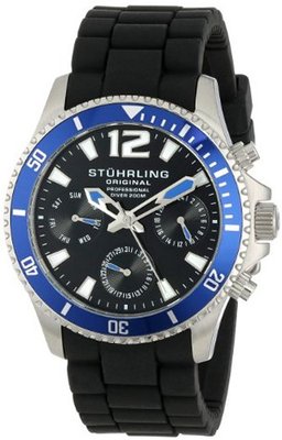 Stuhrling Original 805R.SET.01 Aquadiver Regatta "Endurance" Set with Two Interchangeable Straps