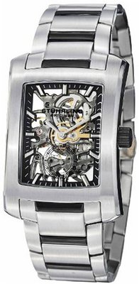 Stuhrling Original 8144C2B.33111 Classic Gatsby Elite Mechanical Skeleton Black Dial
