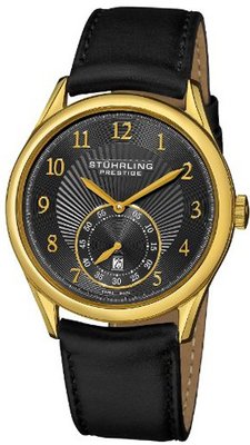 Stuhrling Prestige 171B3.33351 Prestige Swiss Made Adamant Automatic Date Black