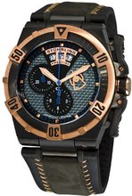 Stuhrling Prestige 220ML.332R8N54 Aviator Swiss Made Falcon Midnight Classic Prestige Quartz Chronograph Multi-function