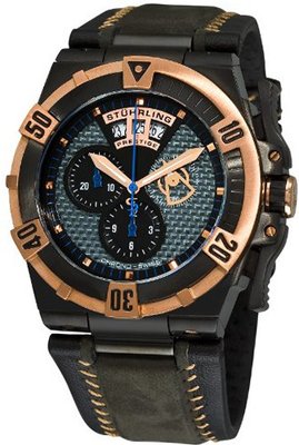 Stuhrling Prestige 220ML.332R8N54 Aviator Swiss Made Falcon Midnight Classic Prestige Quartz Chronograph Multi-function