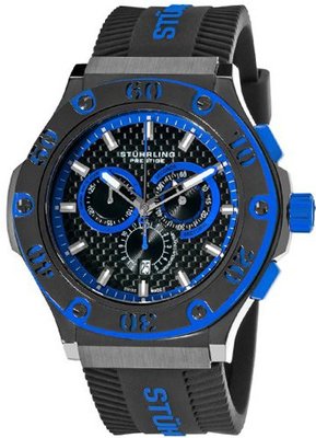 Stuhrling Prestige 292P.335951 Prestige Swiss Made Harbinger Quartz Chronograph Date Blue