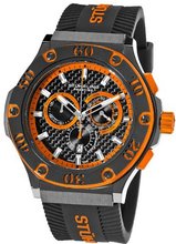 Stuhrling Prestige 292P.335957 Prestige Swiss Made Harbinger Quartz Chronograph Date Orange