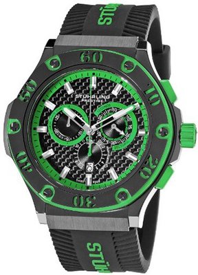 Stuhrling Prestige 292P.335971 Prestige Swiss Made Harbinger Quartz Chronograph Date Green