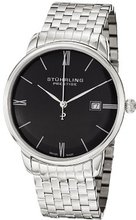 Stuhrling Prestige 307B.33111 Prestige Swiss Made Kingston Grand Quartz Date Ultra Slim Stainless Steel Bracelet