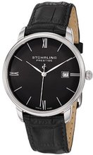 Stuhrling Prestige 307L.33151 Prestige Swiss Made Kingston Quartz Date Ultra Slim Black