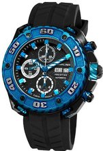 Stuhrling Prestige 322A.33X61 Prestige Swiss Made Automatic Valjoux 7750 Maverick Chronograph Multifunction Blue IP