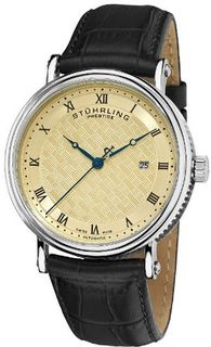 Stuhrling Prestige 358.331515 Prestige Swiss Made Tradition Automatic Date Black