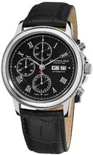 Stuhrling Prestige 362.33151 Prestige Swiss Made Automatic Valjoux 7750 Accolade Chrono Black