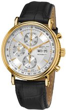 Stuhrling Prestige 363.333519 Prestige Swiss Made Automatic Valjoux 7750 Paradigm Chronograph Gold Tone