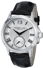 Stuhrling Prestige 384.33152 Swiss Noble Quartz Silver Tone