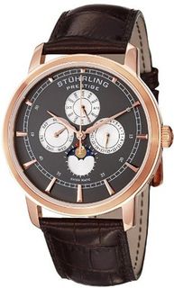 Stuhrling Prestige 385.334K69 Prestige Swiss Maestro Quartz Multi-Function Rose-Tone