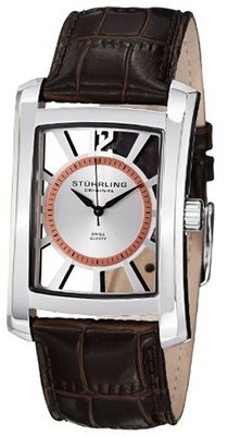 Stuhrling Original 144D.3315K2 Gatsby Quartz Date Brown