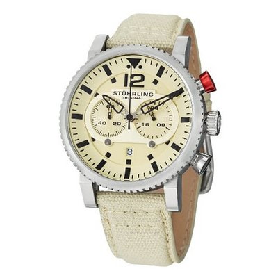 Stuhrling Original 356.02 Concorso GTP Date Ivory