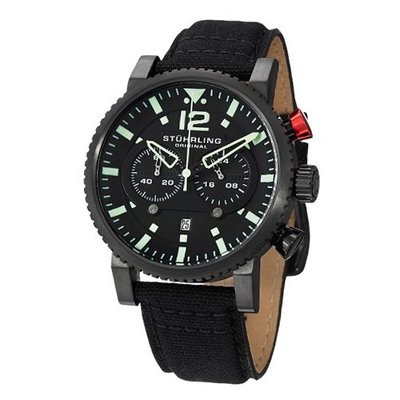 Stuhrling Original 356.04 Concorso GTP Date Black