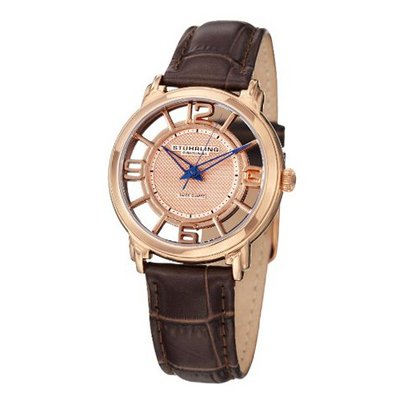 Stuhrling Original 360L.1245K14 Lady Winchester Quartz Date Brown
