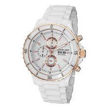 Stuhrling Original 403.33EW2 Regatta Ceramic Chrono Date White