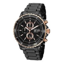 Stuhrling Original 403.33OB41 Regatta Ceramic Chrono Date Black