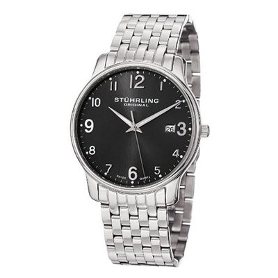 Stuhrling Original 413.33111 Churchill Date Silver