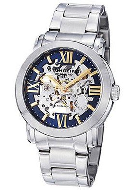 Stuhrling Original 430G.33116 Classic Winchester Supreme Automatic Link Bracelet Blue Dial