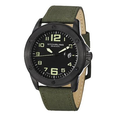 Stuhrling Original 463.335DO54 Pilot Ace Date Green