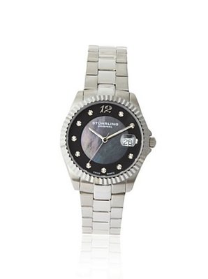 Stuhrling Original 498.111127 Lady Clipper Pearl Date Silver