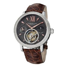 Stuhrling Original 500.331XK54 Damier Tourbillon Date Brown