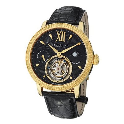 Stuhrling Original 500.333X1 Damier Tourbillon Date Black