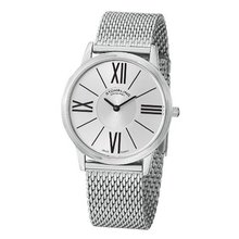 Stuhrling Original 533M.33112 Classic Ascot Solei Elite Swiss Quartz Mesh Bracelet Silver Dial