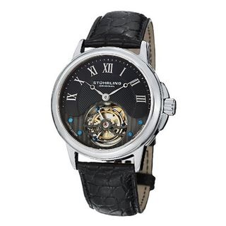 Stuhrling Original 541.331XK1 Aureate Tourbillon Date Black