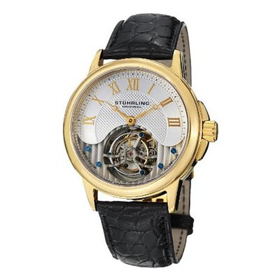 Stuhrling Original 541.333X2 Aureate Tourbillon Date Black