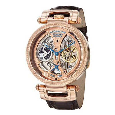 Stuhrling Original 590.3345K14 Emperor Luster Date Brown