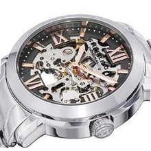 Stuhrling Original Automatic Stainless Steel Bracelet Gun 